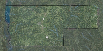 Vernon County WI USGS imagery and topo map