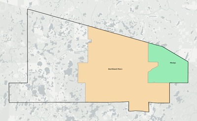 Vilas County WI school district boundaries map
