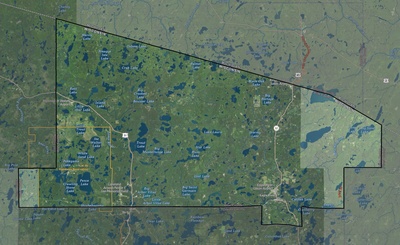 Vilas County WI USGS imagery and topo map