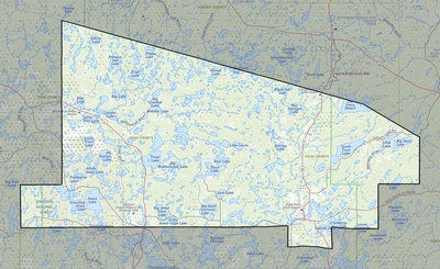 Vilas County WI USGS topo map