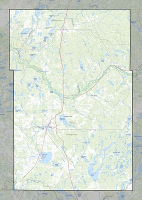 Washburn County WI USGS topo map