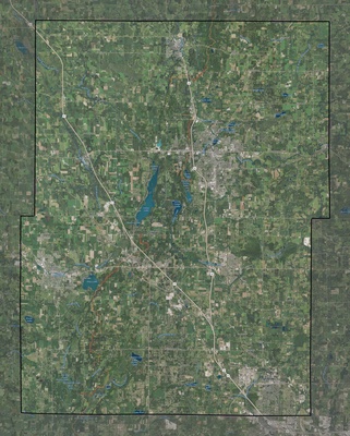 Washington County WI USGS imagery and topo map