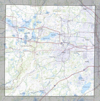 Waukesha County WI USGS topo map