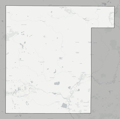 Waupaca County WI county basemap context