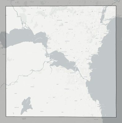 Winnebago County WI county basemap context