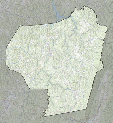 Barbour County WV USGS topo map