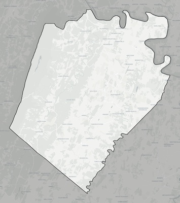 Berkeley County WV county basemap context