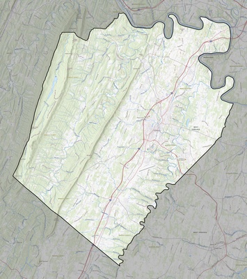 Berkeley County WV USGS topo map