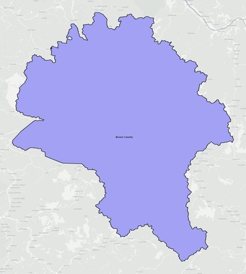 Boone County WV school district boundaries map