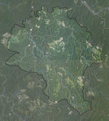 Boone County WV USGS imagery and topo map