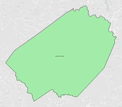 Braxton County WV school district boundaries map