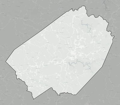 Braxton County WV county basemap context