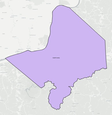 Cabell County WV school district boundaries map