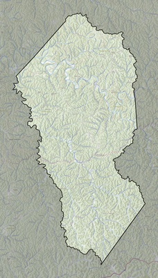 Calhoun County WV USGS topo map