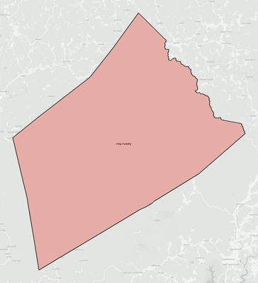 Clay County WV school district boundaries map