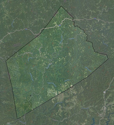 Clay County WV USGS imagery and topo map