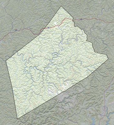 Clay County WV USGS topo map
