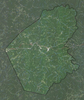 Doddridge County WV USGS imagery and topo map