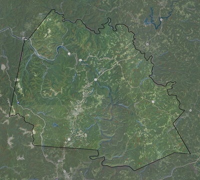 Fayette County WV USGS imagery and topo map