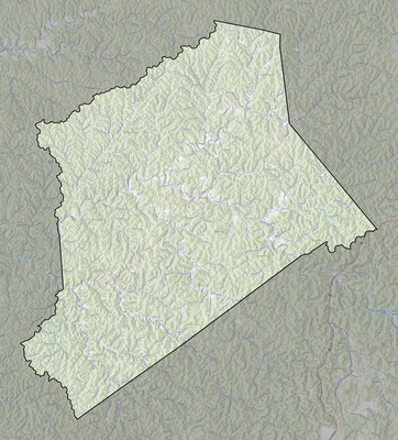 Gilmer County WV USGS topo map
