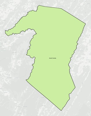Grant County WV school district boundaries map