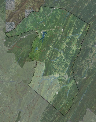 Grant County WV USGS imagery and topo map