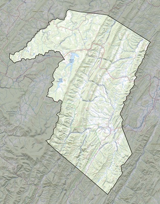 Grant County WV USGS topo map