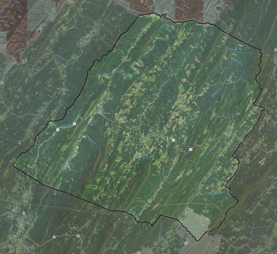 Hampshire County WV USGS imagery and topo map