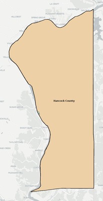 Hancock County WV school district boundaries map