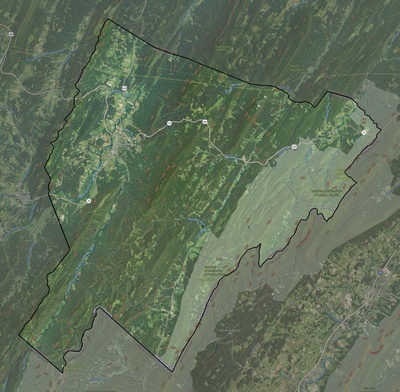 Hardy County WV USGS imagery and topo map