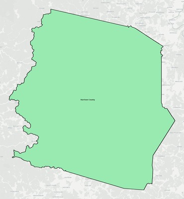 Harrison County WV school district boundaries map