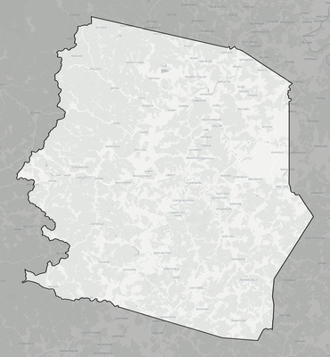Harrison County WV county basemap context