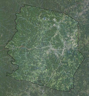 Harrison County WV USGS imagery and topo map