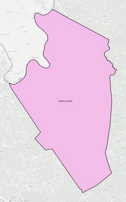 Jackson County WV school district boundaries map
