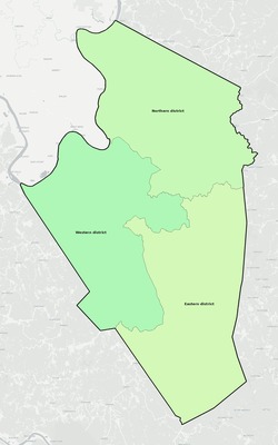 Jackson County WV townships and subdivisions map