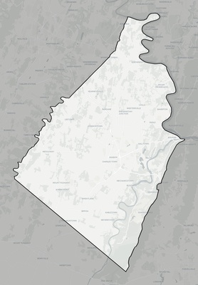 Jefferson County WV county basemap context