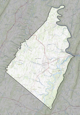 Jefferson County WV USGS topo map