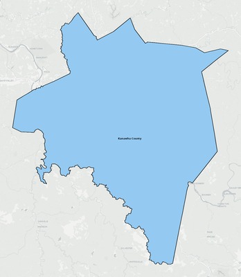 Kanawha County WV school district boundaries map