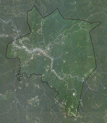 Kanawha County WV USGS imagery and topo map