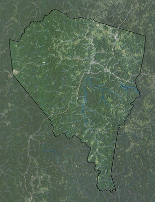 Lewis County WV USGS imagery and topo map