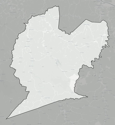 Lincoln County WV county basemap context