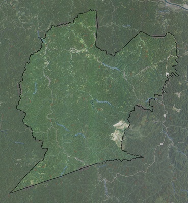 Lincoln County WV USGS imagery and topo map