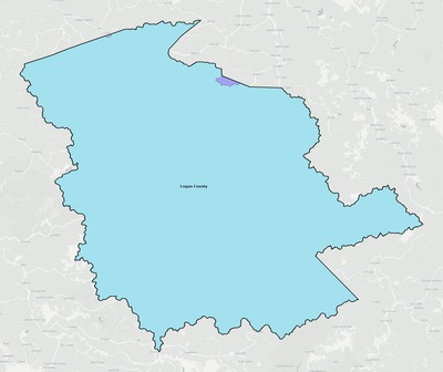 Logan County WV school district boundaries map