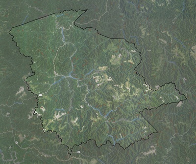 Logan County WV USGS imagery and topo map