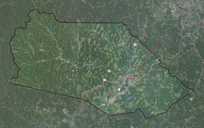 Marion County WV USGS imagery and topo map