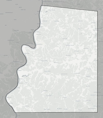 Marshall County WV county basemap context