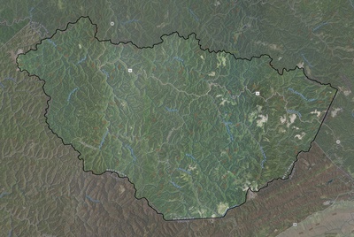 McDowell County WV USGS imagery and topo map