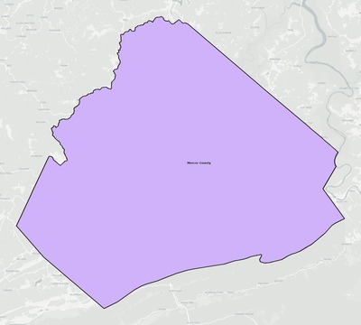 Mercer County WV school district boundaries map