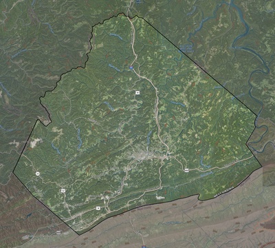 Mercer County WV USGS imagery and topo map
