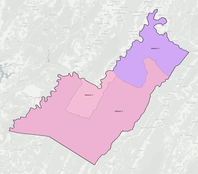 Mineral County WV townships and subdivisions map